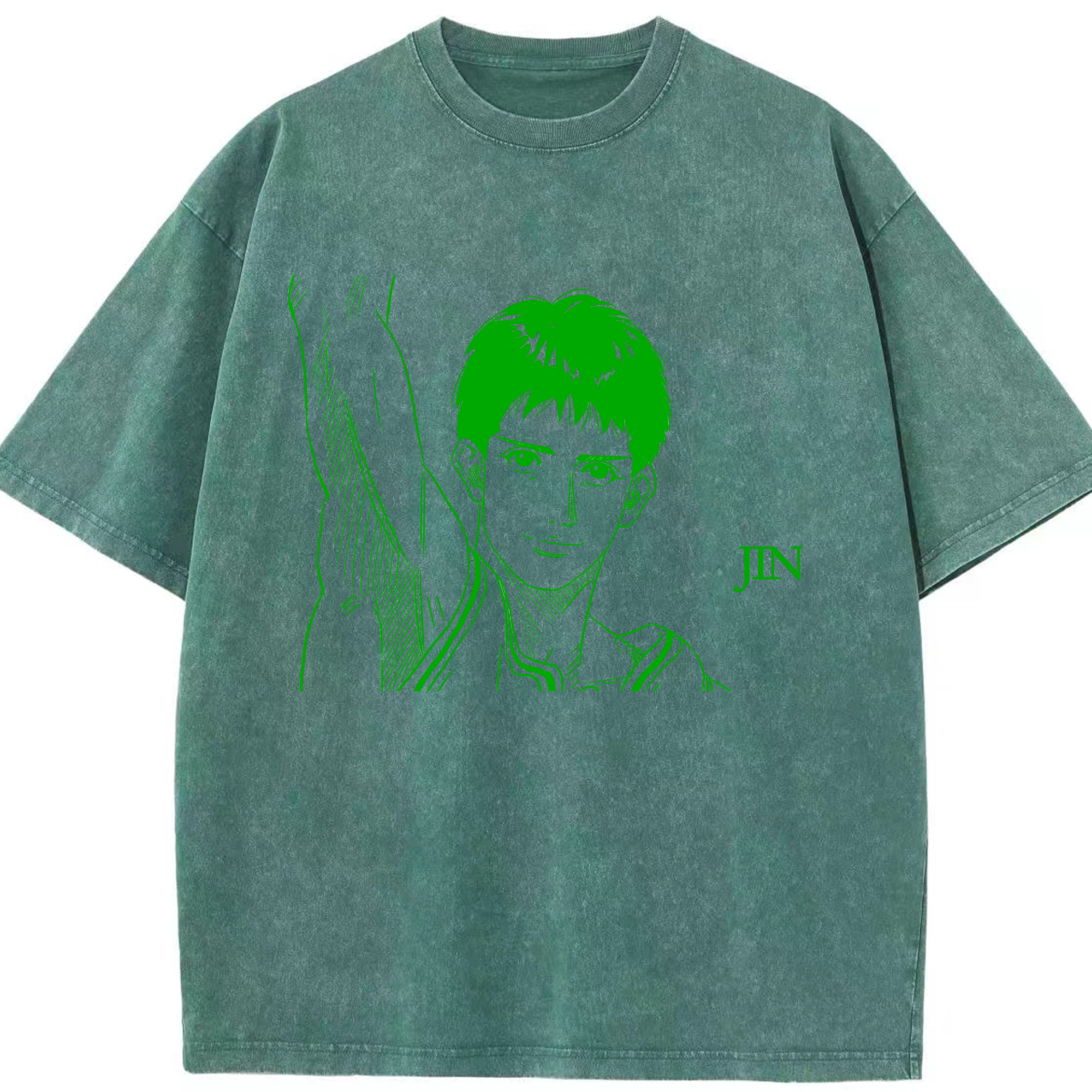 （画像用） SLAM DUNK／スラムダンク 綿100% ヴィンテージ風 半袖Tシャツ（フロントプリント）